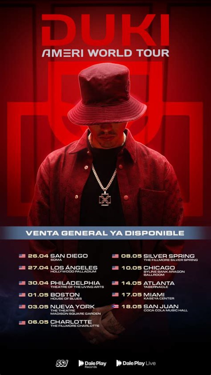 Argentinian Rapper Duki Announces His First North American Tour