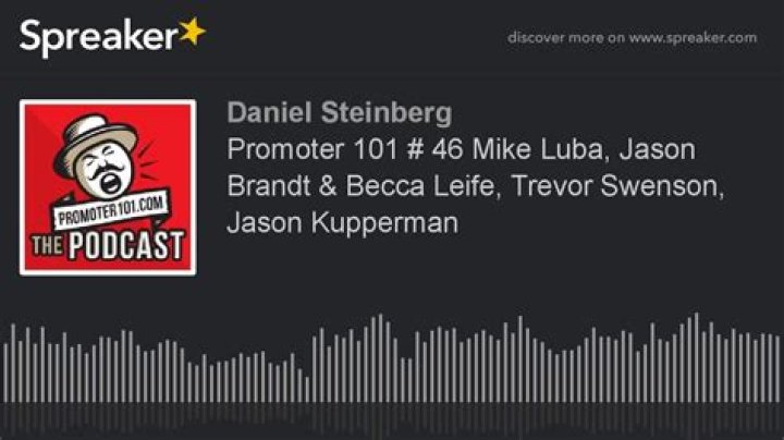 Promoter 101 # 46 Mike Luba, Jason Brandt & Becca Leifer, AG’s Trevor Swenson, Jason Kupperman